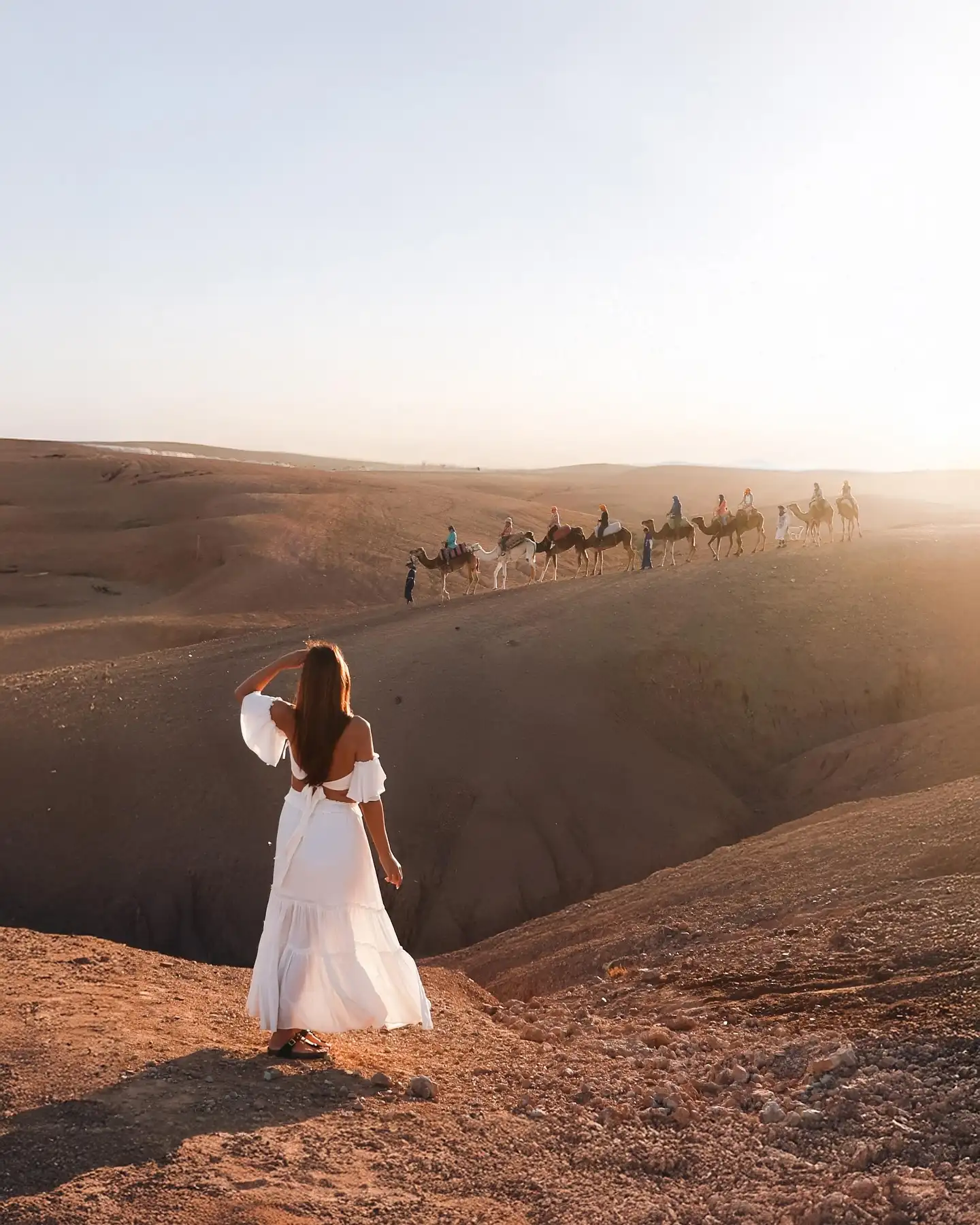 Atardecer en el desierto de Agafay