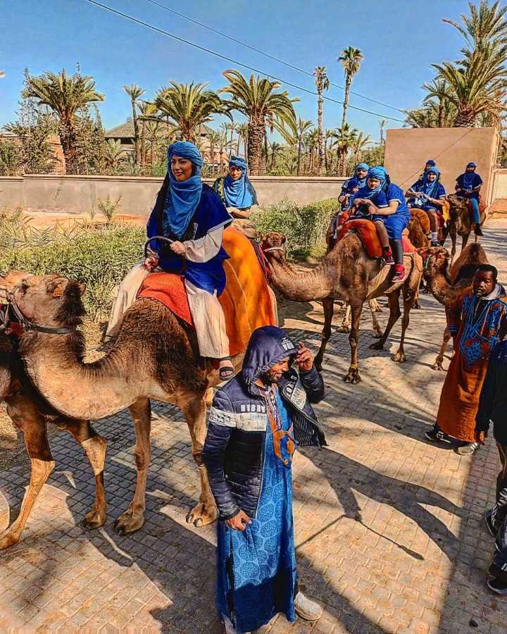 Balade à chameau dans la Palmeraie de Marrakech